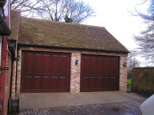 Cedar - wooden garage door