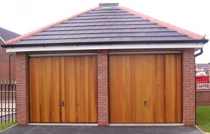 Cedar - wooden garage doors