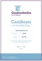 Constructionline Certificate Constructionline Certificate